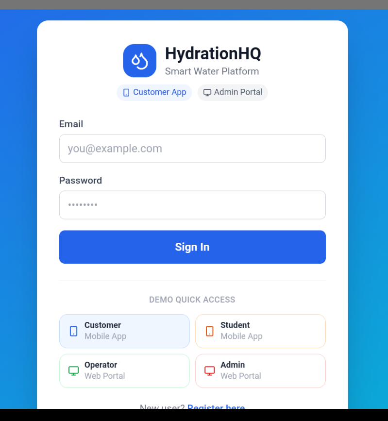 HydrationHQ smart water platform thumbnail